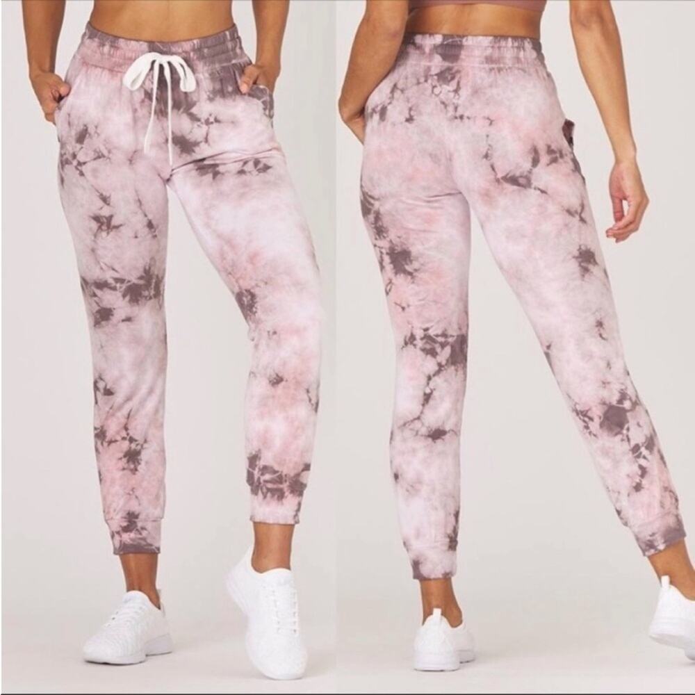 Glyder Halfway Tie Dye Joggers Pants In Bone Tie Dye Size XS